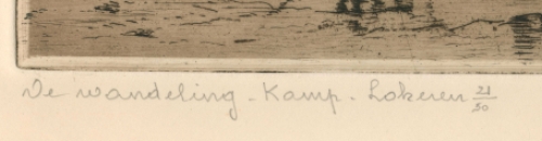 Etsen kopen van Romain Malfliet