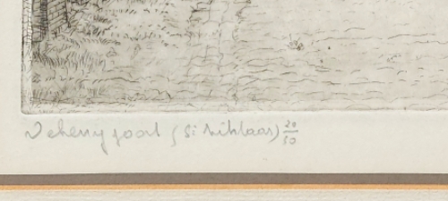 Etsen kopen van de Belgische etser Romain Malfliet