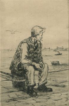 Gesigneerde ets van Malfliet kopen