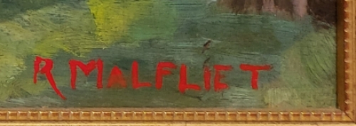 Dorpje vanuit het bos gezien