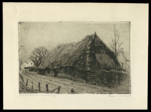 Ets van het geboortehuis van de Duivelschuur te Hamme