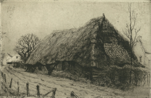 Gesigneerde ets van Malfliet kopen