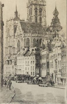 Belgische etser en tekenaar Romain Malfliet