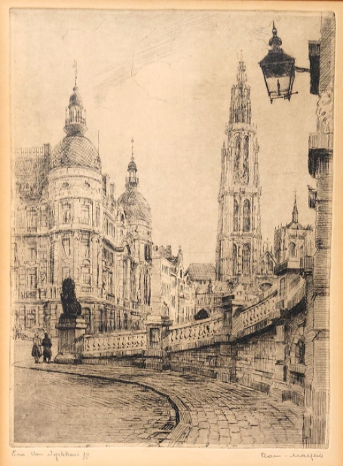 Genummerde ets van Malfliet kopen