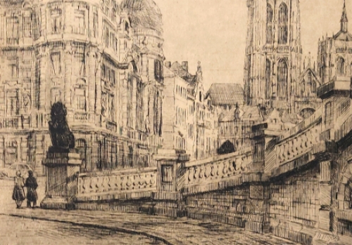 Belgische etser en tekenaar Romain Malfliet