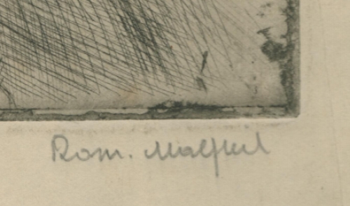 Ets, Lieflijke dame met brilletje