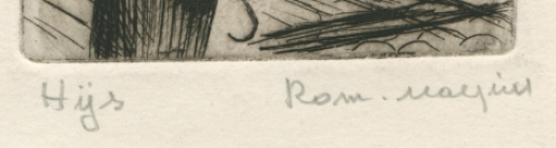 Belgische etser en tekenaar Romain Malfliet