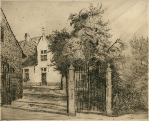 Genummerde en gesigneerde ets van Romain Malfliet kopen