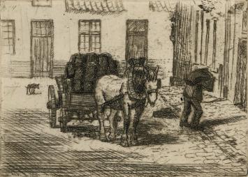 De koolman, ets van Malfliet kopen