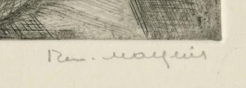 Belgische etser en tekenaar Romain Malfliet