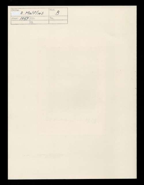 Ex Libris Abdon Heyse 1959 van Romain Malfliet