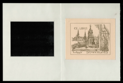 Romain Malfliet met een ex libris