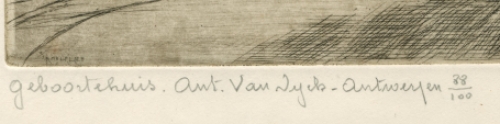 geboortehuis Ant. Van Dyck - Antwerpen 88/100