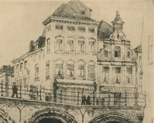 Belgische etser en tekenaar Romain Malfliet