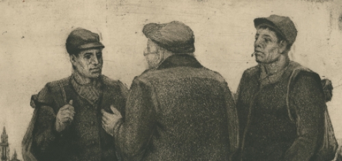 Belgische etser en tekenaar Romain Malfliet