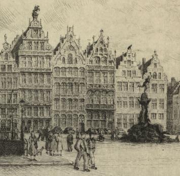 Belgische etser en tekenaar Romain Malfliet