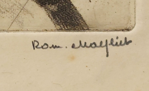 Belgische etser en tekenaar Romain Malfliet