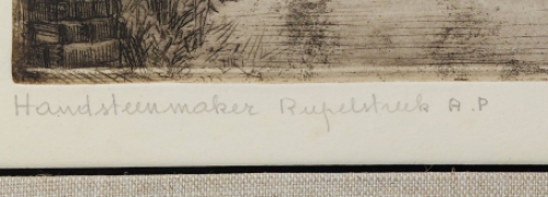 Belgische etser en tekenaar Romain Malfliet