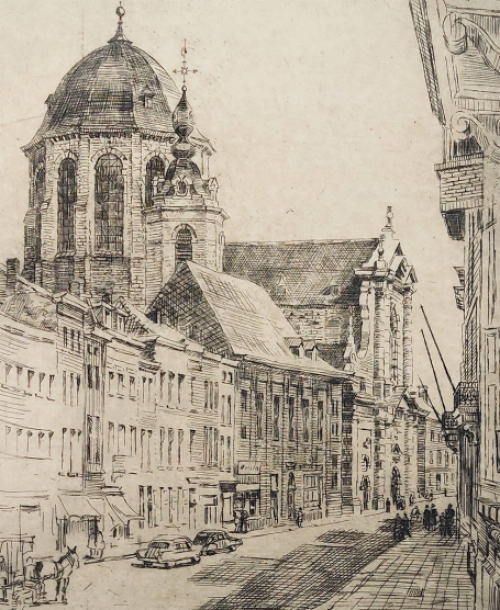 Belgische etser en tekenaar Romain Malfliet