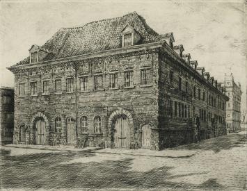 Het Hessenhuis geëtst door R. Malfliet