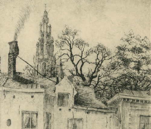 Belgische etser en tekenaar Romain Malfliet