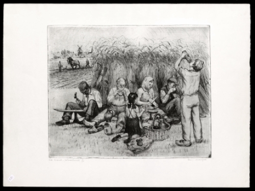 Gesigneerde ets van Romain Malfliet kopen