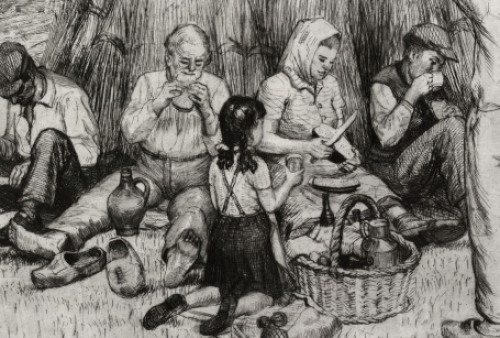 Belgische etser en tekenaar Romain Malfliet