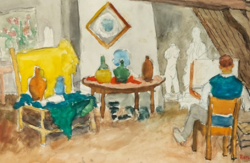 Schilderij van het atelier van Malfliet kopen