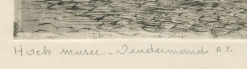 Belgische etser en tekenaar Romain Malfliet