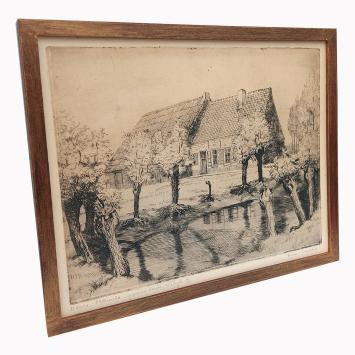 Etsen kopen van Romain Malfliet, Belgische etser