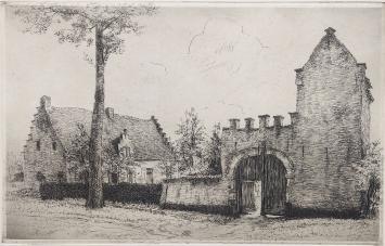 Romain Malfliet met een ets