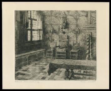 Gesigneerde ets van Romain Malfliet kopen