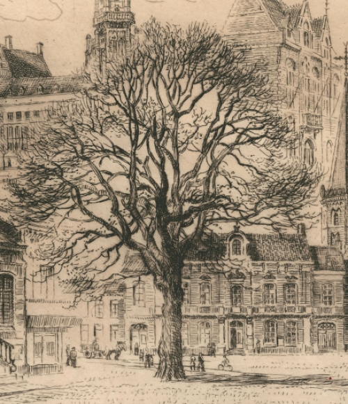 Genummerde en getekende ets van Malfliet kopen