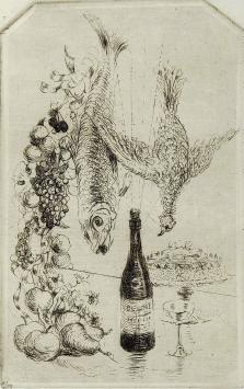 Romain Malfliet met een kunstwerkje