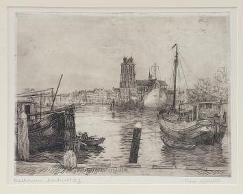 Belgische etser R. Malfliet met een Hollandse ets