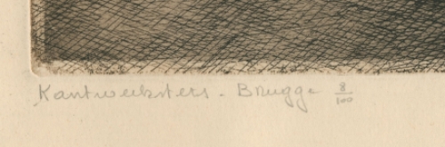 Ets van de Belgische etser en tekenaar Romain Malfliet