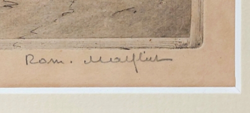 Belgische etser en kunstenaar Romain Malfliet