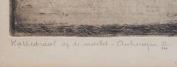 zicht op de Antwerpse kathedraal