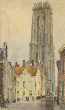 Gesigneerd aquarel van Malfliet kopen