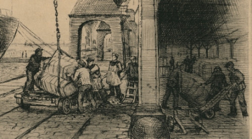 Belgische kunstenaar en etser Romain Malfliet