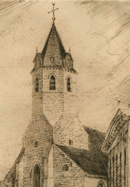 Belgische artiest en etser Romain Malfliet