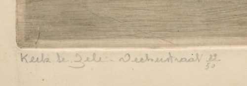 Belgische etser en tekenaar Romain Malfliet