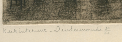 Romain Malfliet, kerkinterieur Dendermonde