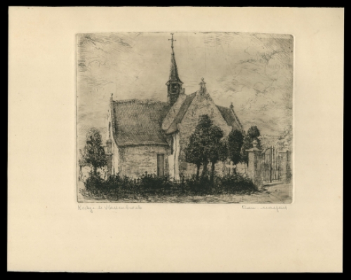 Gesigneerde ets van Romain Malfliet kopen