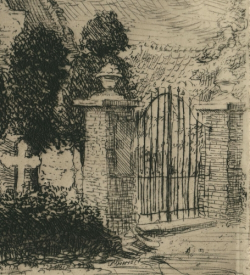 Ets van de Belgische etser Romain Malfliet