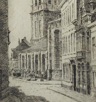 Belgische etser en tekenaar Romain Malfliet