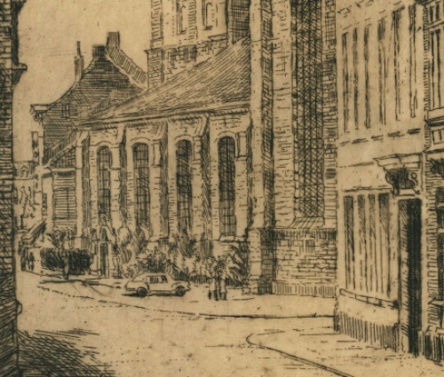 Belgische etser en tekenaar Romain Malfliet