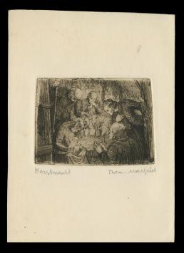 Kerstnacht 2003, ets van Romain Malfliet kopen