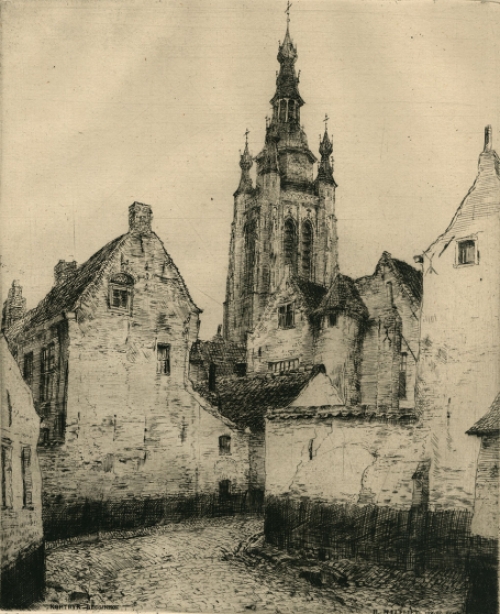 Gesigneerde en genummerde ets van Malfliet kopen