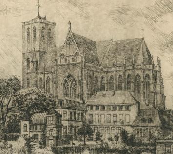 Romain Malfliet met een ets luik